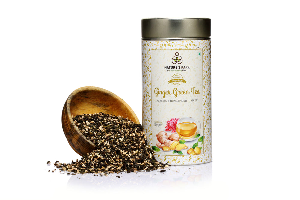 Ginger Green Tea Can (150 g)