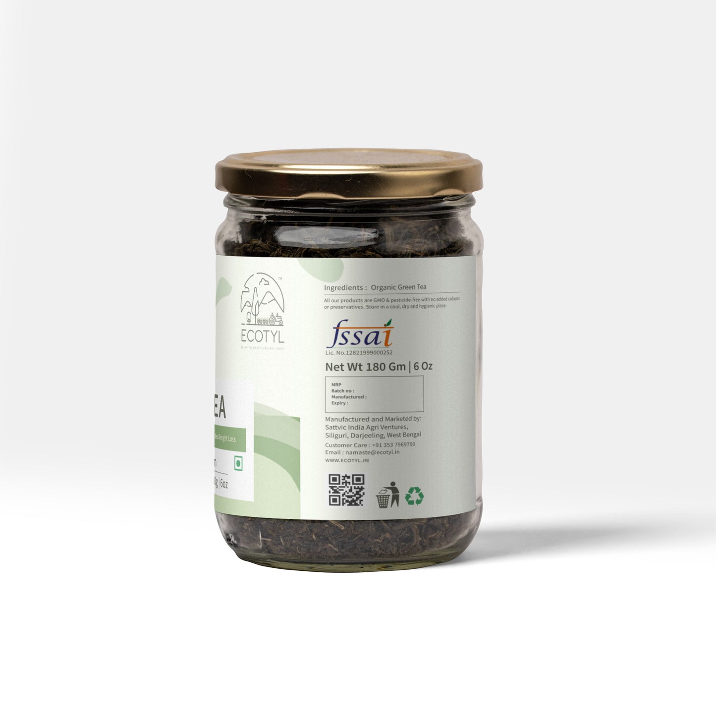 
                  
                    Ecotyl Organic Green Tea (180g)
                  
                
