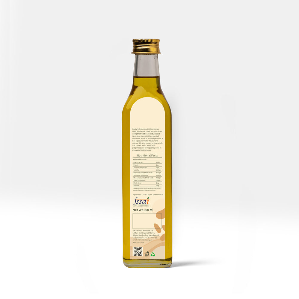 
                  
                    Ecotyl Organic Cold-Pressed Groundnut Oil (500ml)
                  
                
