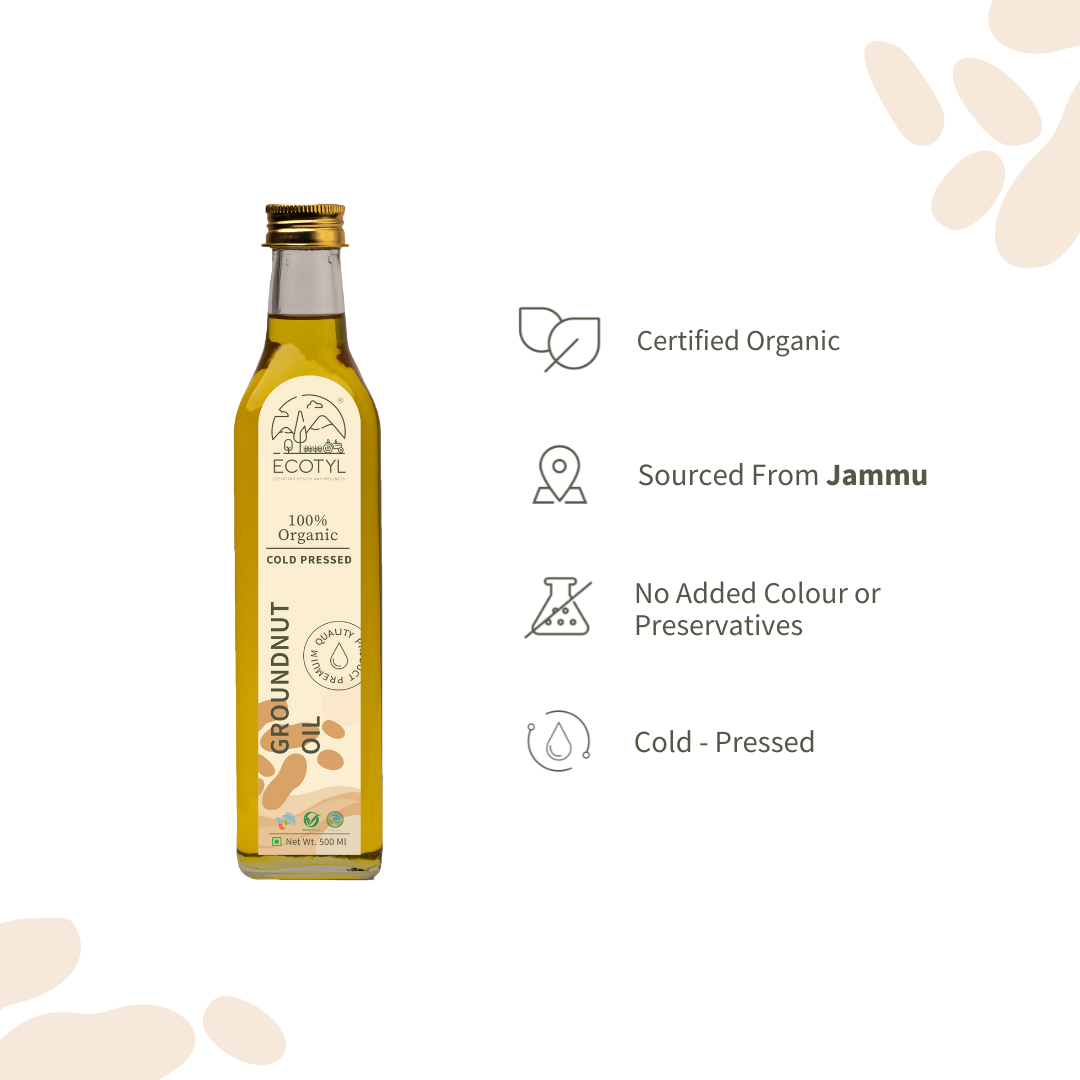 
                  
                    Ecotyl Organic Cold-Pressed Groundnut Oil (500ml)
                  
                