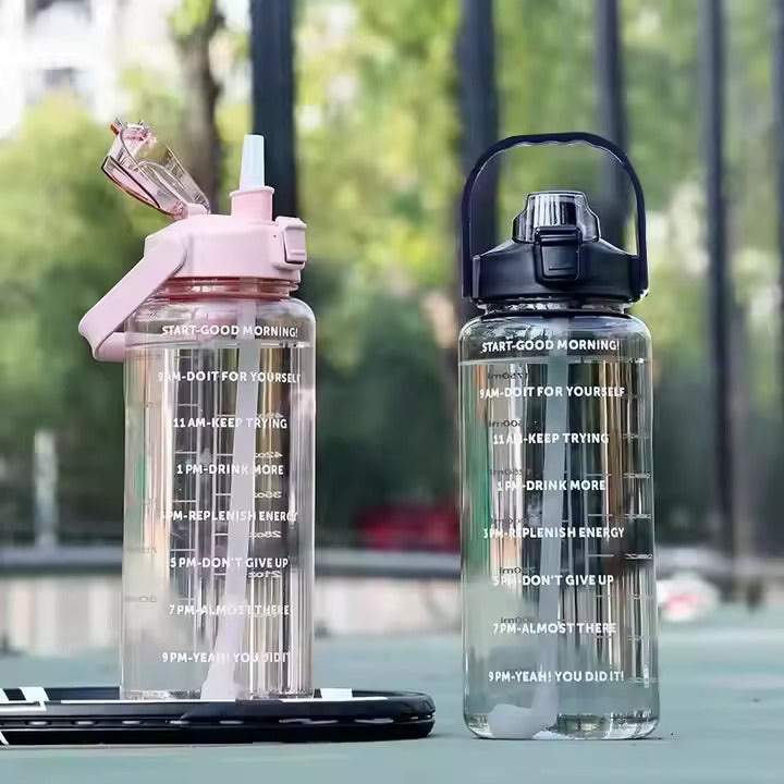 
                  
                    2 L Capacity Belt Straw Transparent Motivational Water Bottles|Time Marker Leak Proof&Break-Proof|Best Usage For Office/School/Gym/Travel Bottle|Bpa-Free Fitness Sports Bottle
                  
                