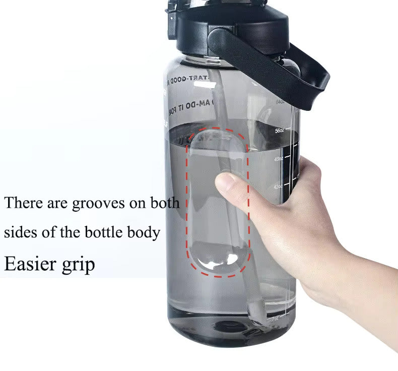 
                  
                    2 L Capacity Belt Straw Transparent Motivational Water Bottles|Time Marker Leak Proof&Break-Proof|Best Usage For Office/School/Gym/Travel Bottle|Bpa-Free Fitness Sports Bottle
                  
                