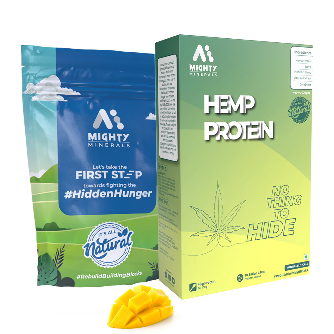 
                  
                    Mighty Minerals Hemp Protein Powder, Pea Protein Isolate Mango Flavor (400g)
                  
                