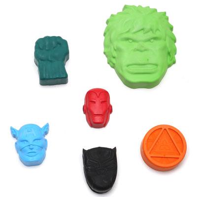 
                  
                    Handmade Non-toxic Super Hero Shaped Crayons Set of 6
                  
                