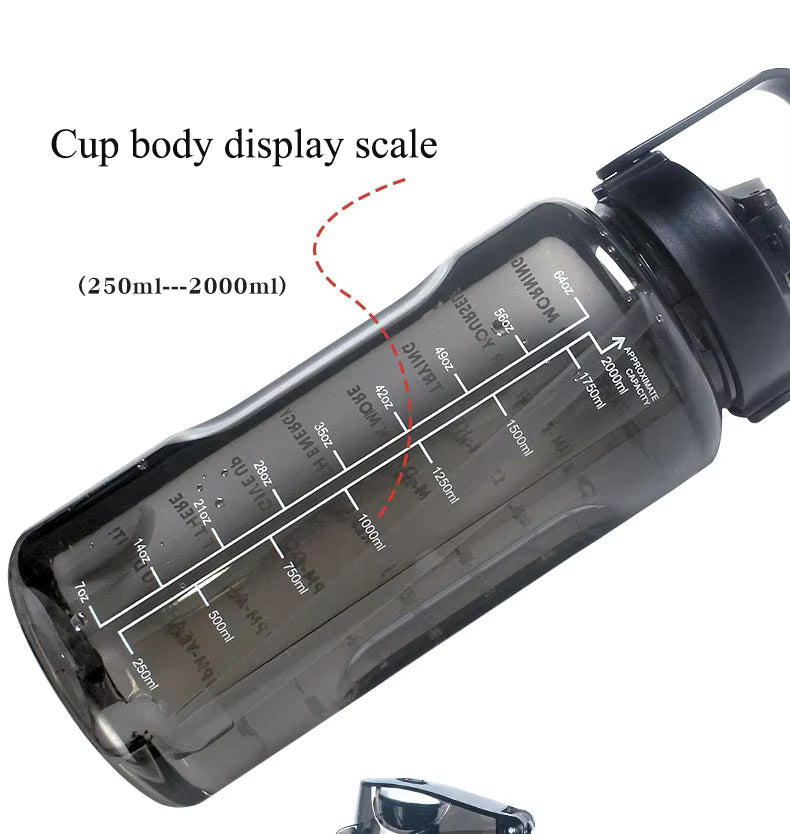 
                  
                    2 L Capacity Belt Straw Transparent Motivational Water Bottles|Time Marker Leak Proof&Break-Proof|Best Usage For Office/School/Gym/Travel Bottle|Bpa-Free Fitness Sports Bottle
                  
                