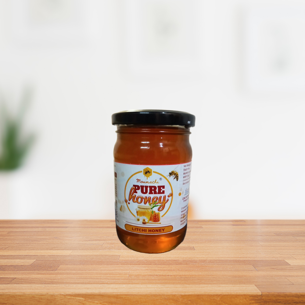 Moumachi Pure Raw Litchi Honey 700g (Pet jar)