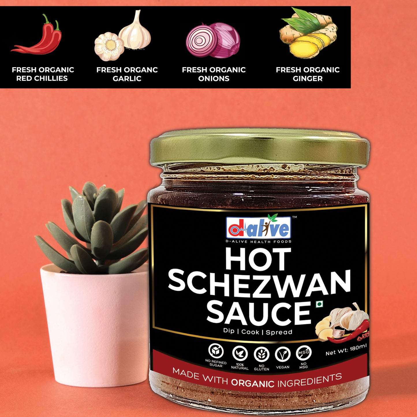
                  
                    Organic Hot Schezwan Sauce (180g)
                  
                