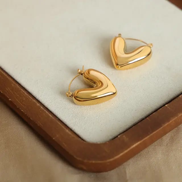 
                  
                    Heart shape Korean earrings
                  
                