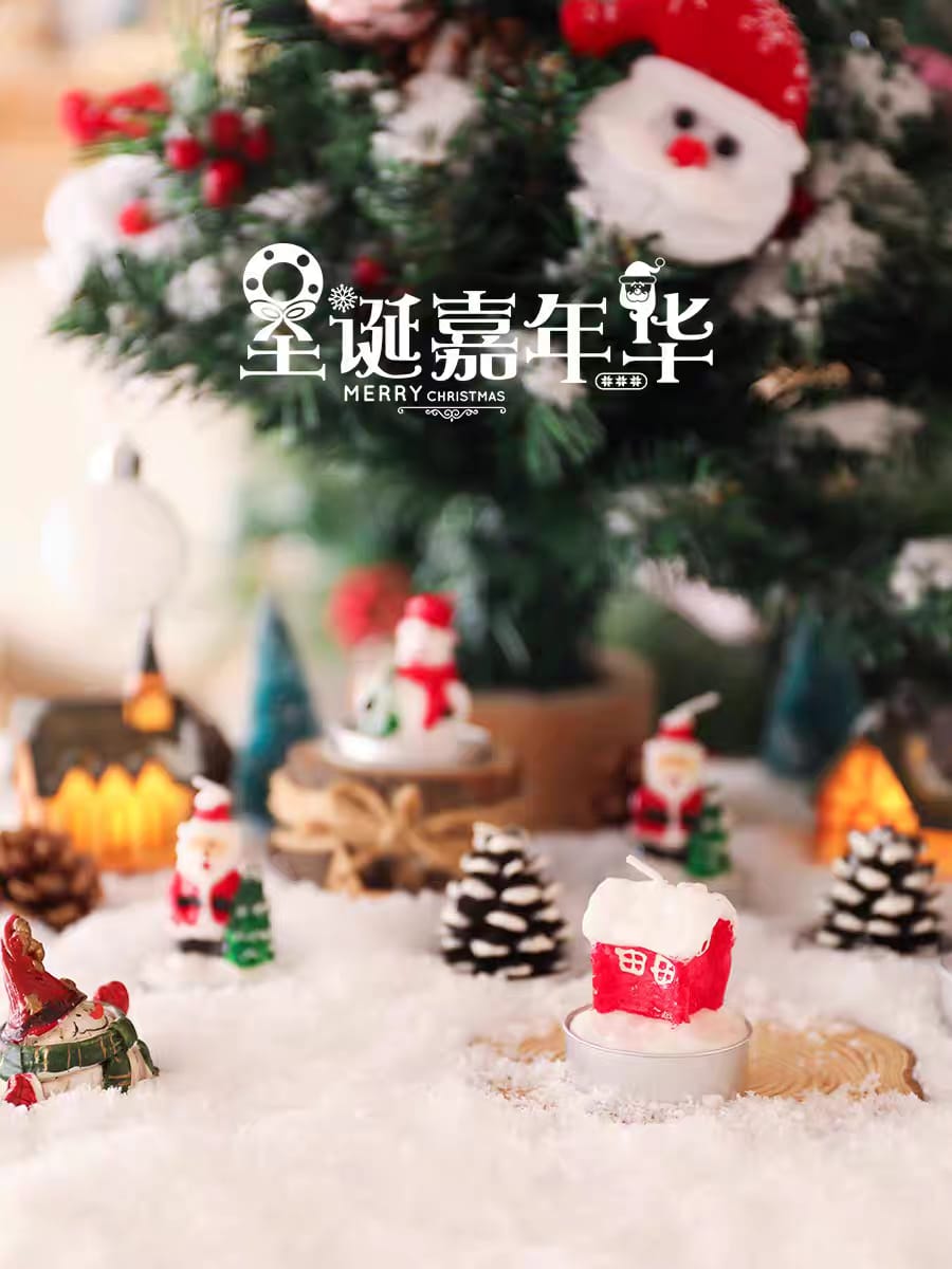 
                  
                    christmas themed candle
                  
                