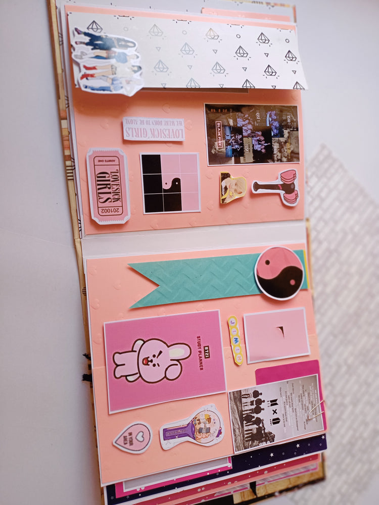 
                  
                    Kpop BTS Blackpink personalised with photo Scrapbook for girls
                  
                