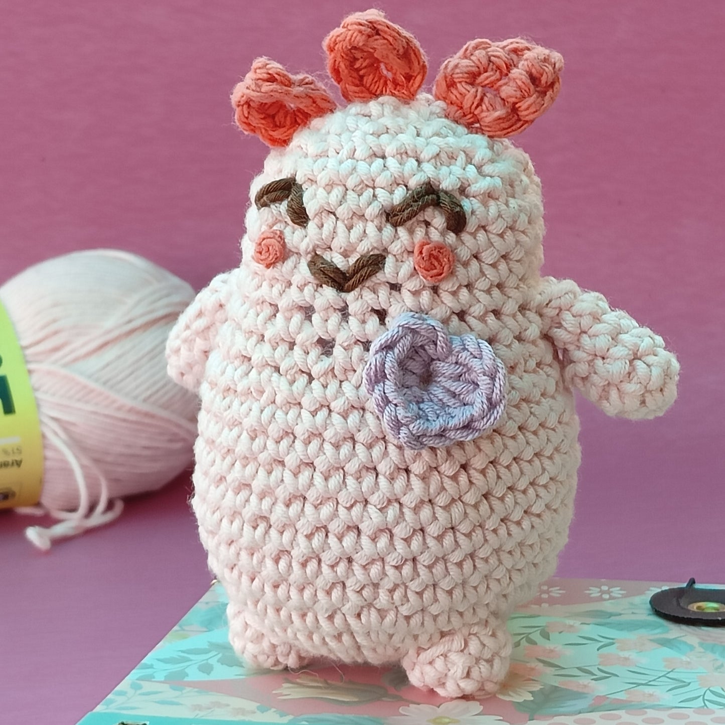 
                  
                    Pip - Pink Happiness Plushie – Amigurumi Crochet Toy | Soft Handmade Comfort Plush | Cheerful Gift for Kids & Adults | Mood Booster Plushie
                  
                