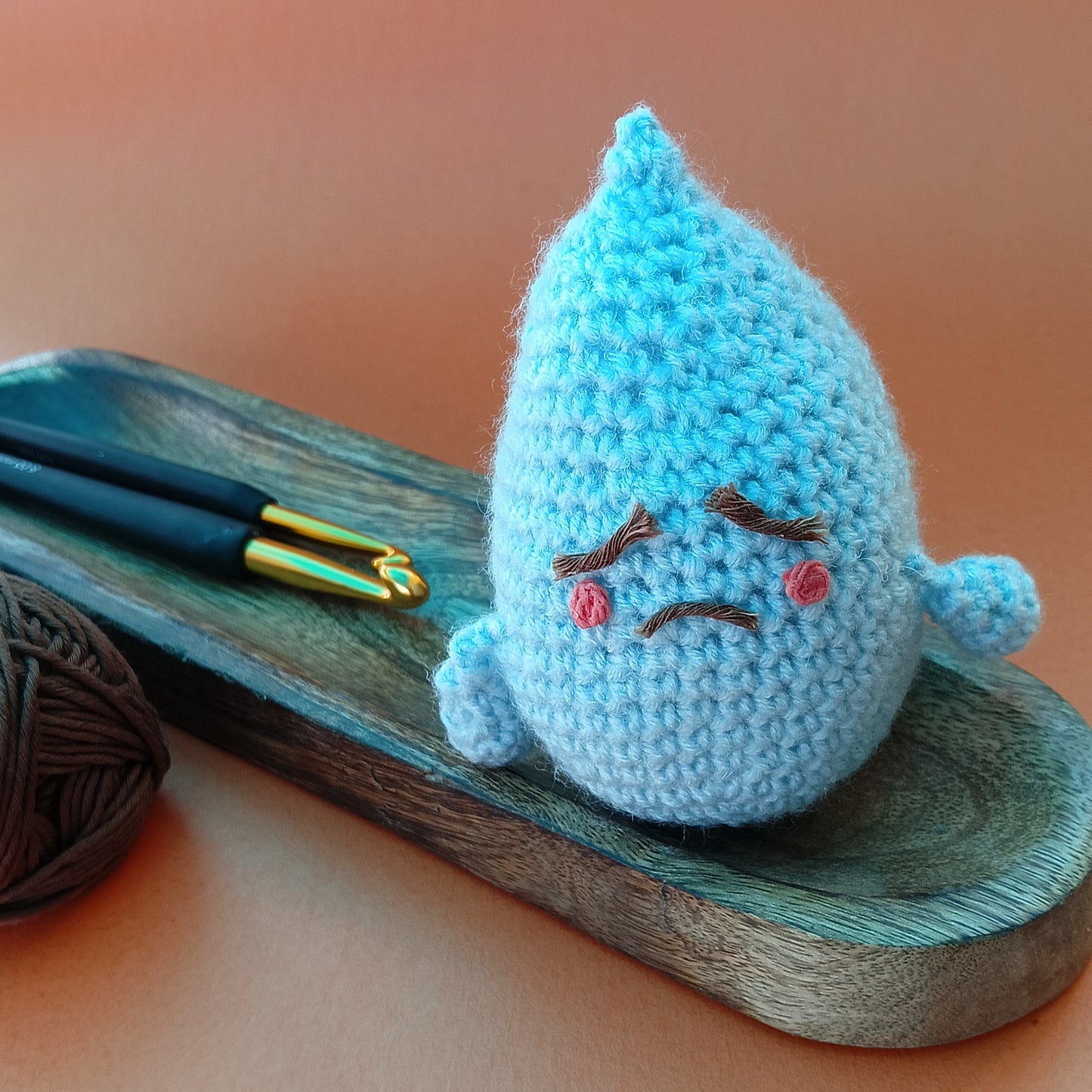 
                  
                    Rotlu - Blue Sadness Plushie – Amigurumi Crochet Comfort Toy | Handmade Emotional Support Plush | Soft Self-Care Gift for Kids & Adults
                  
                