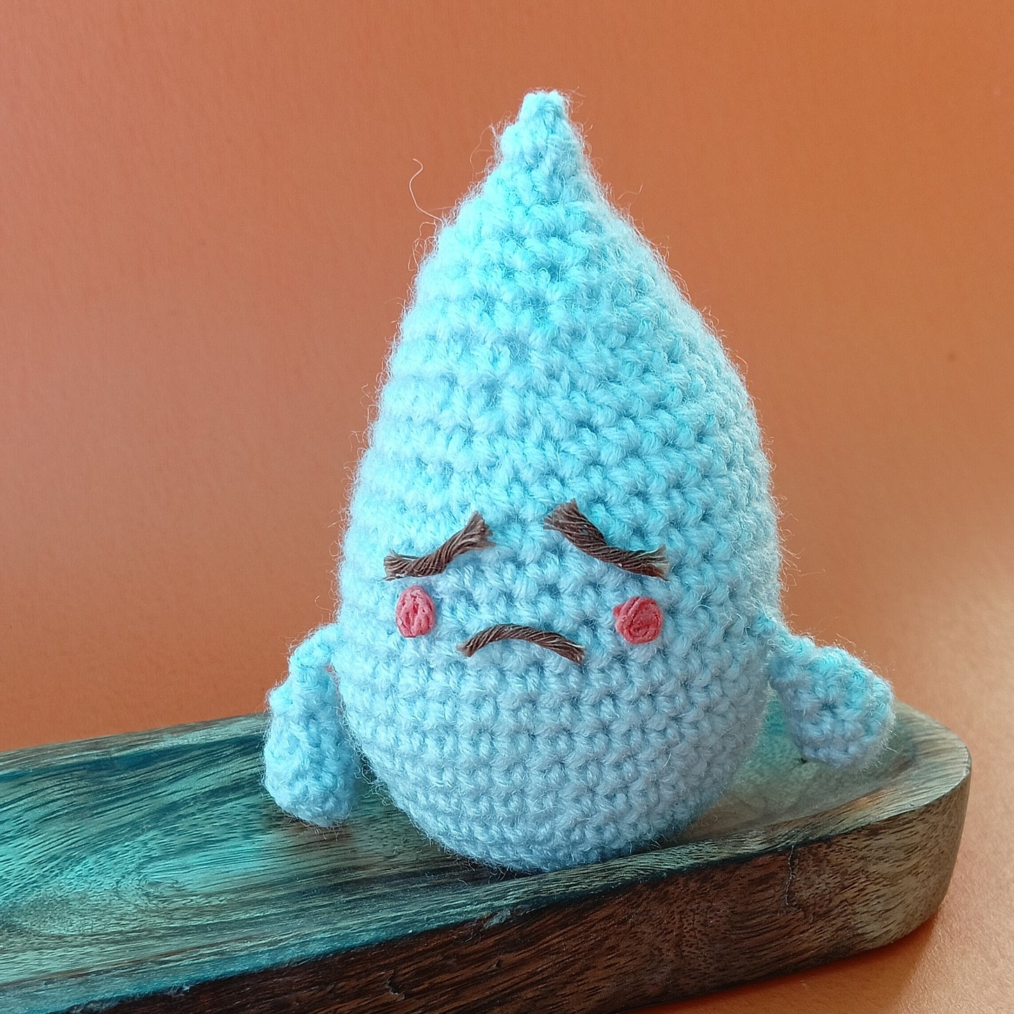 
                  
                    Rotlu - Blue Sadness Plushie – Amigurumi Crochet Comfort Toy | Handmade Emotional Support Plush | Soft Self-Care Gift for Kids & Adults
                  
                
