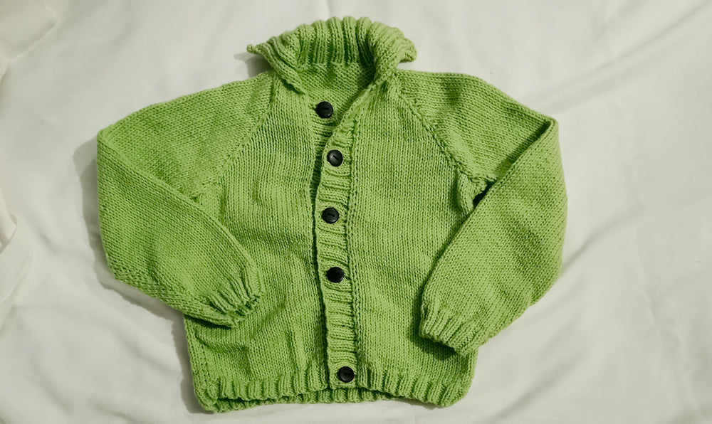 simple knit toddler jacket