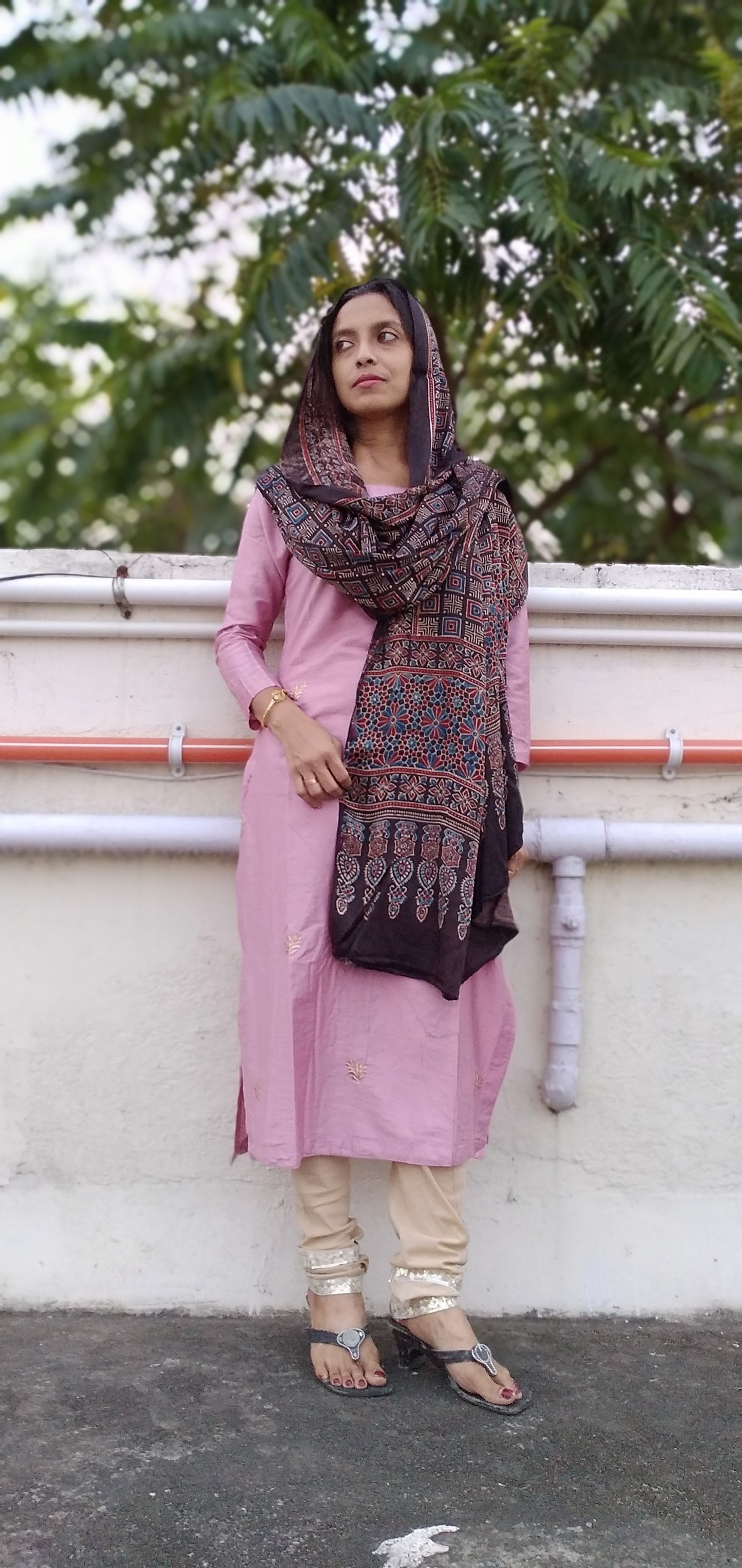 
                  
                    SHAYARANA - Premium Modal Silk ,Natural Dye,Ajrakh Hand Block Printed Duppatta/Stole
                  
                