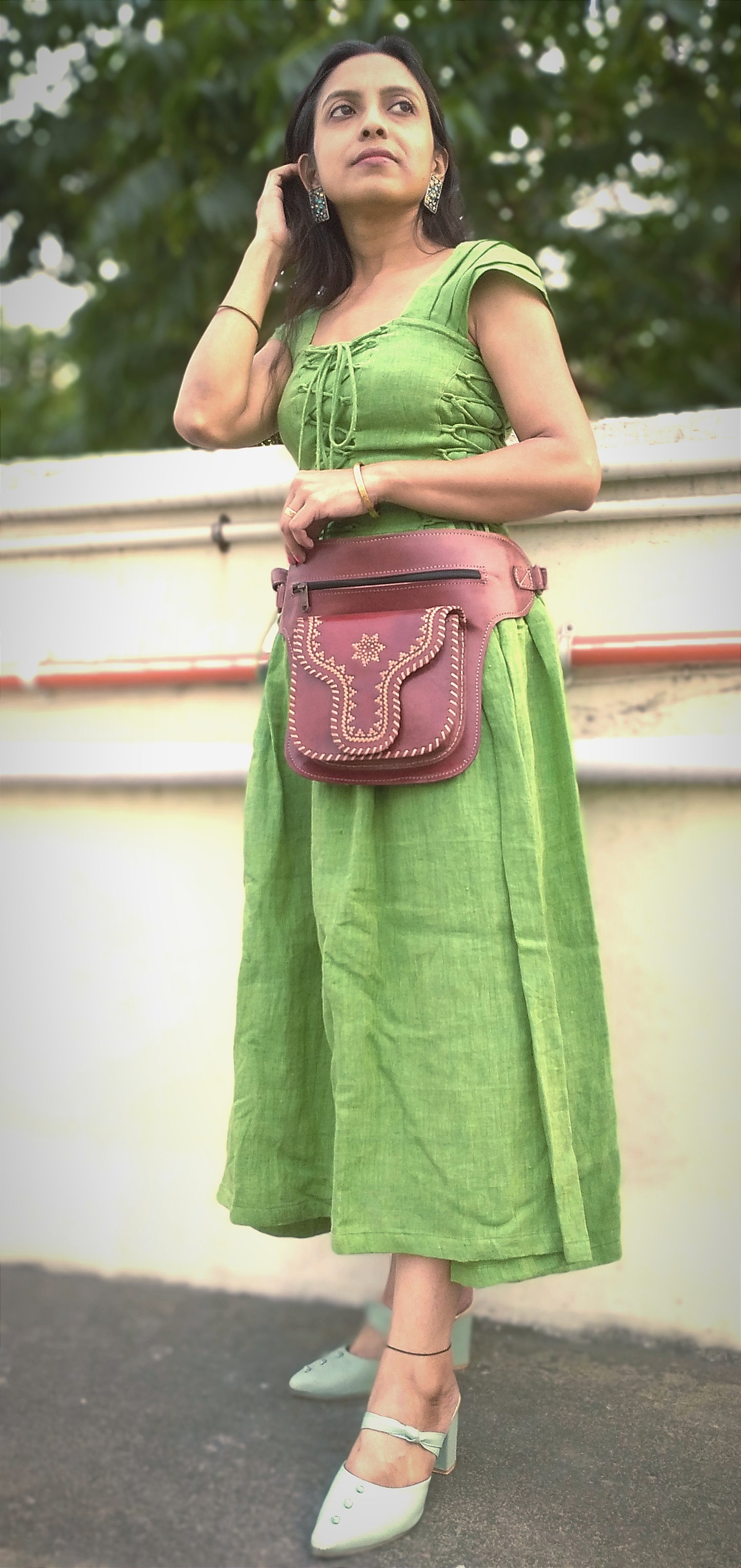 
                  
                    SAVILE -Handcrafted BOHEMIAN Style CRUELTY Free Leather Saddle Bag
                  
                