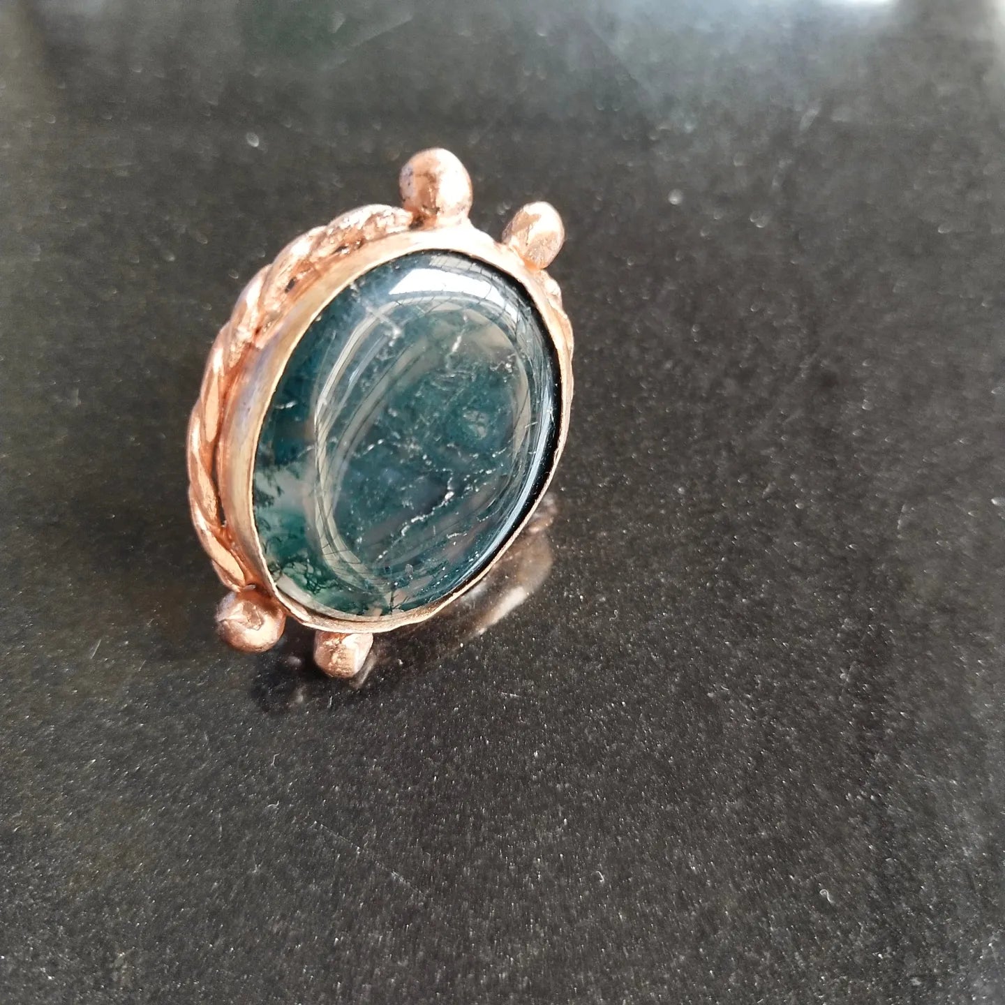 
                  
                    Moss Agate ring
                  
                