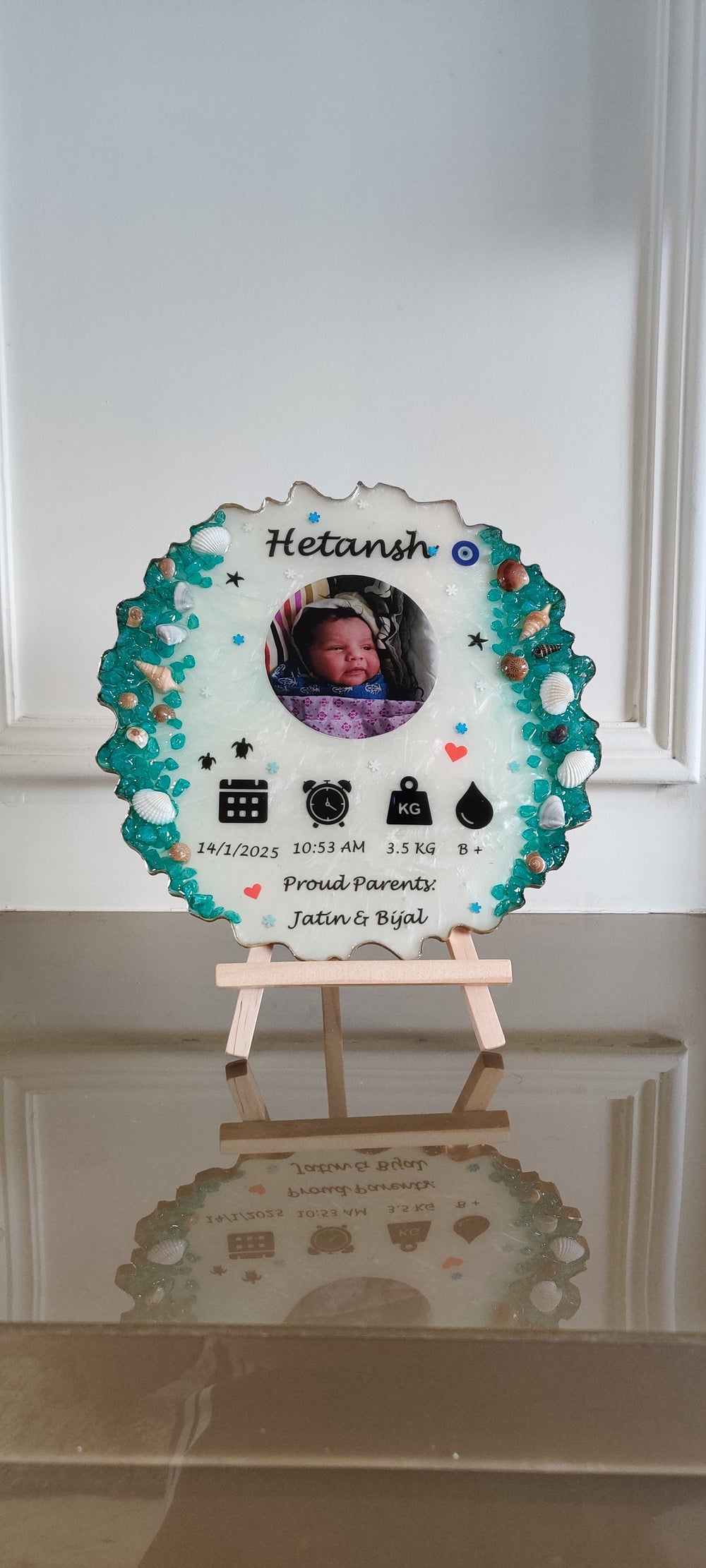 Resin baby keepsake