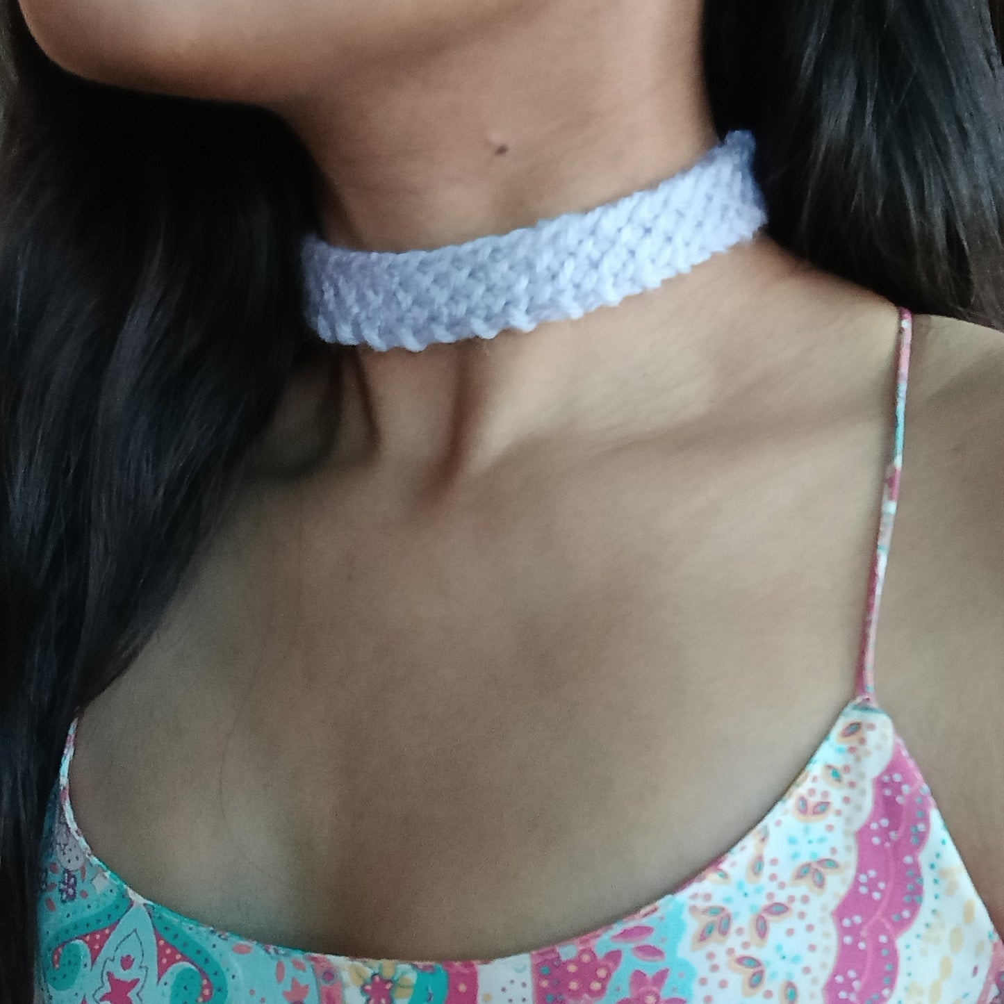 
                  
                    Everyday Loop Minimalist Crochet Choker Necklace | Handmade Lace Collar, Bohemian Necklace, Thin Minimalist Choker for Women and Girls
                  
                