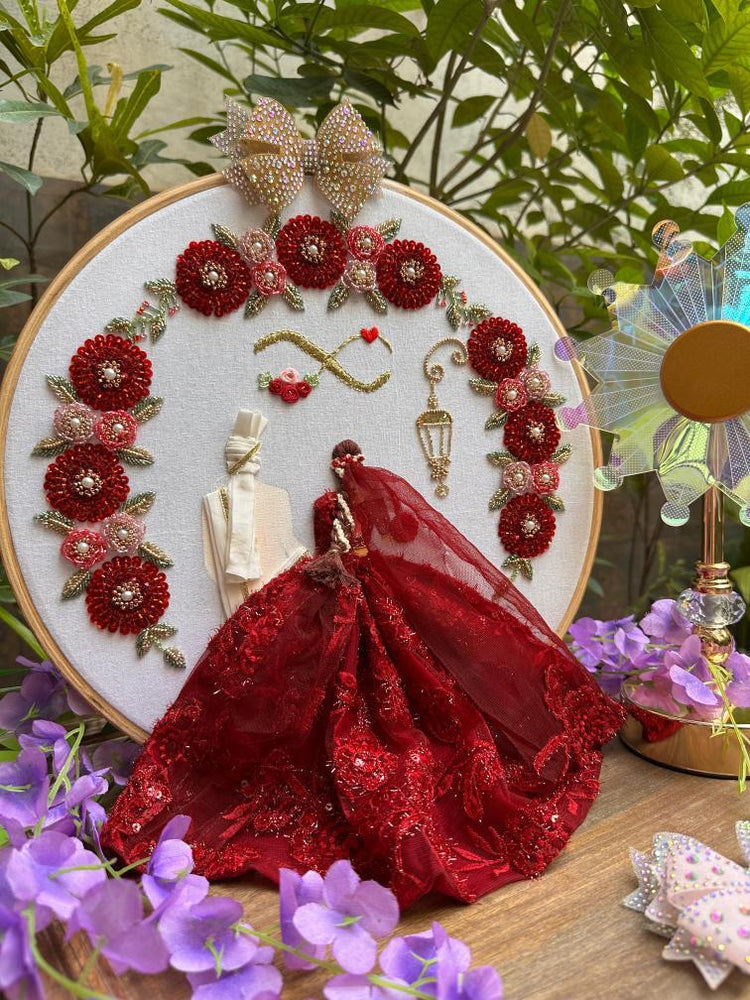 
                  
                    Customized Embroidered Wedding hoop
                  
                