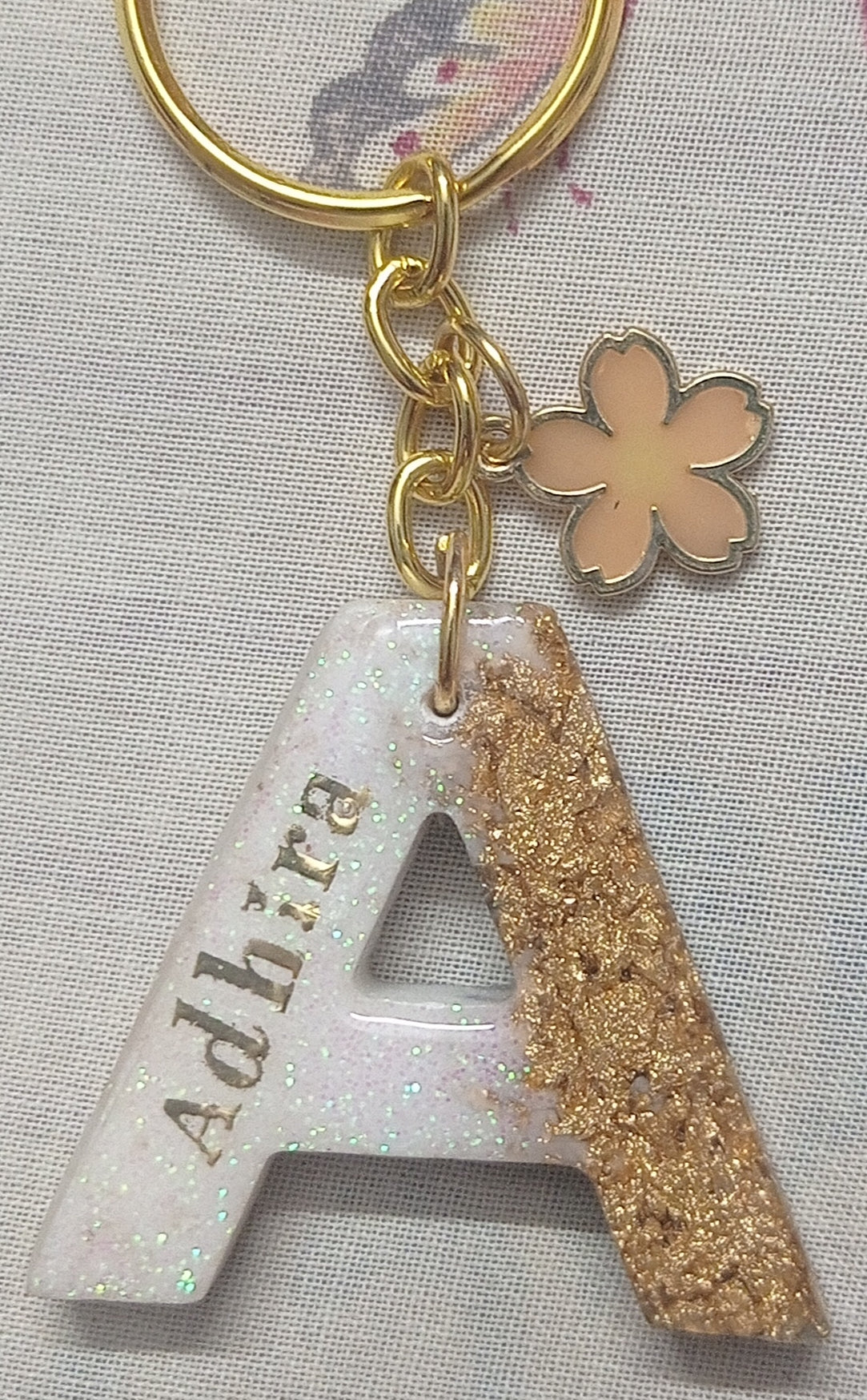 
                  
                    Resin Letter Keychain
                  
                