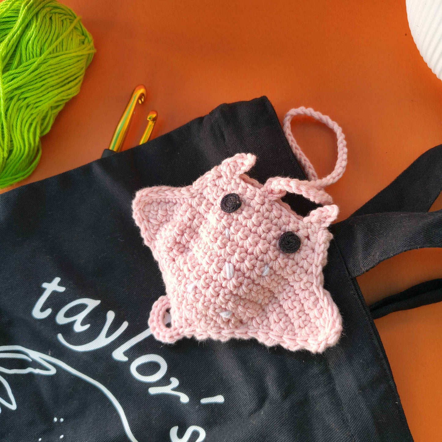 
                  
                    Crab Mini Pouch with String – Handmade Crochet Pouch
                  
                