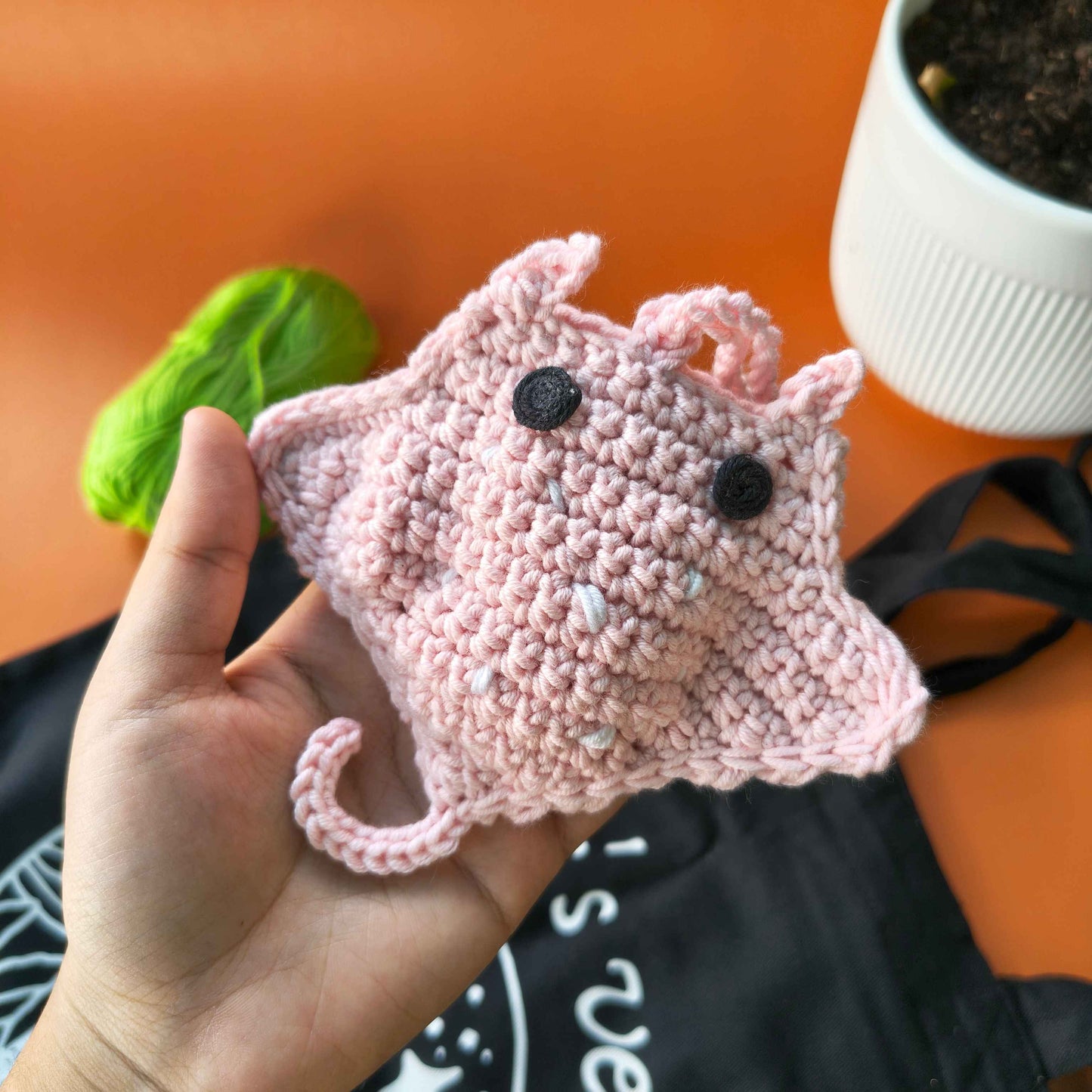 
                  
                    Crab Mini Pouch with String – Handmade Crochet Pouch
                  
                