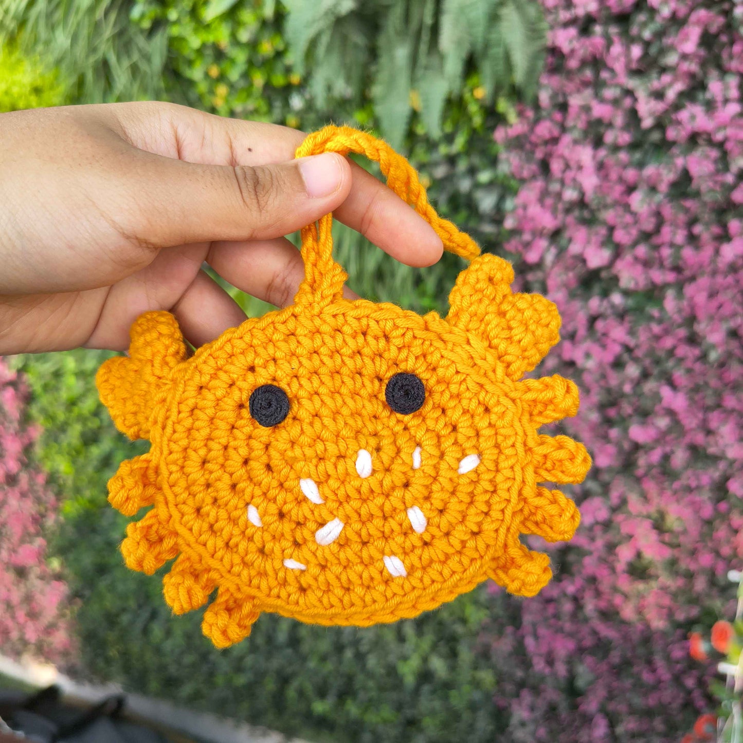 
                  
                    Crab Mini Pouch with String – Handmade Crochet Pouch
                  
                