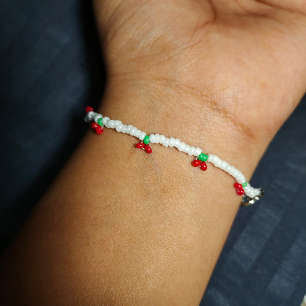
                  
                    Seed Bead Cherry Bracelet
                  
                