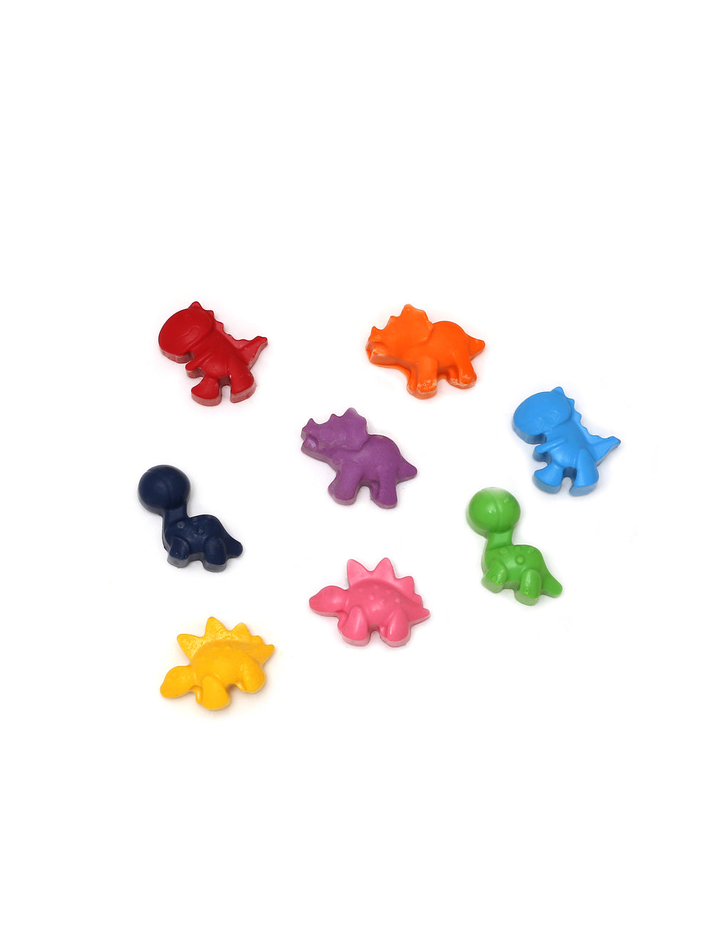 Handmade Non Toxic Mini Dino Shaped Crayons Set of 8