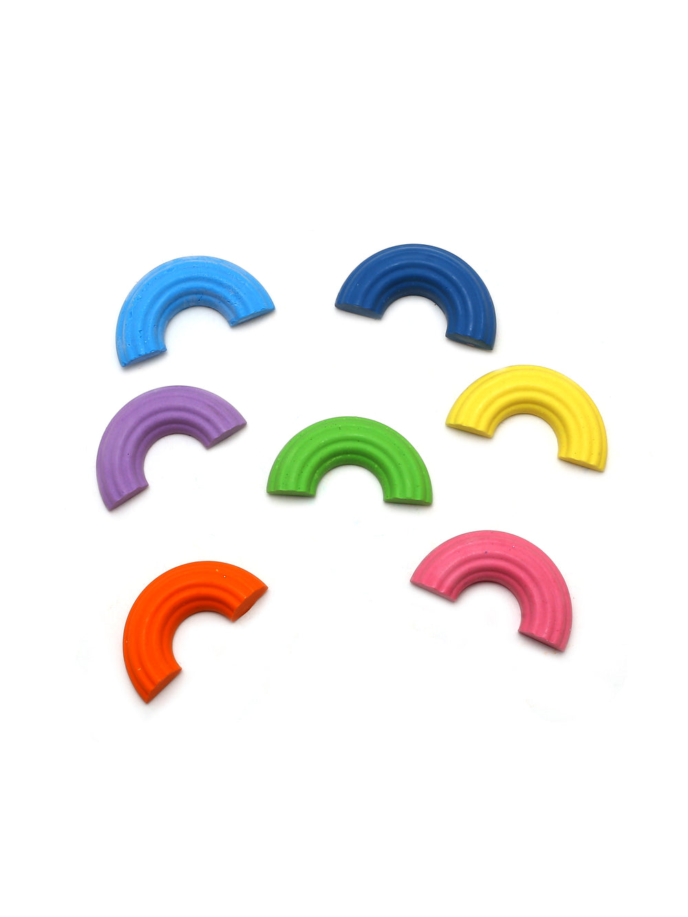 Handmade Non toxic Mini Rainbow Shaped Crayons Set of 8
