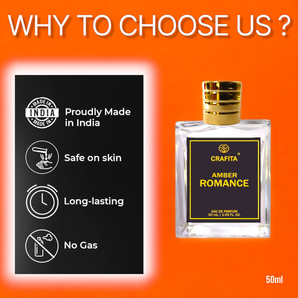 
                  
                    Amber Romance Eau De Parfum for Men & Women | Luxurious and Romantic | Exotic & Floral | Long Lasting Impresive Perfume | 50ml
                  
                