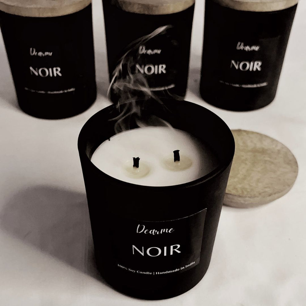 
                  
                    Noir 2-Wick Soy Candle | Oudh Scented Candle
                  
                