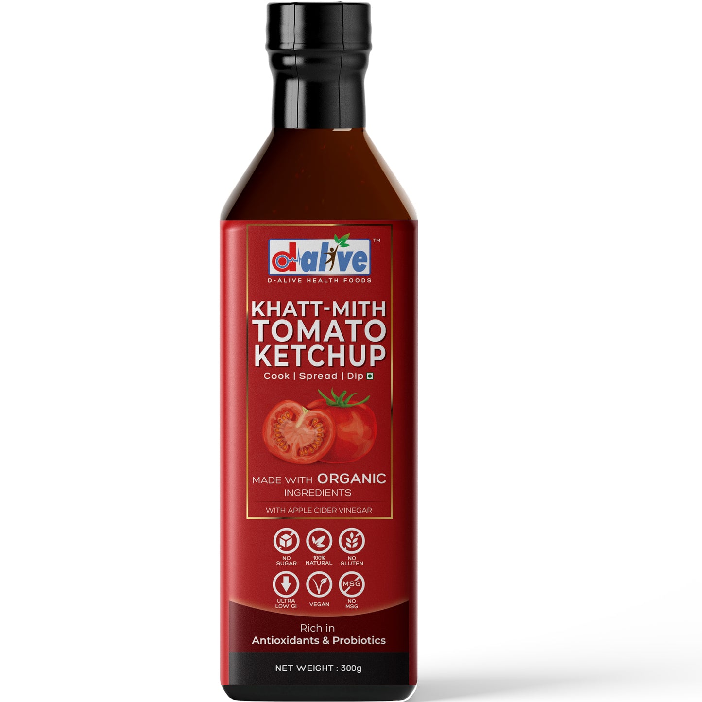 
                  
                    Organic Khatt-Mith Tomato Ketchup (280g)
                  
                