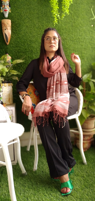 
                  
                    KHAYAL ~ Handwoven Pure Jamdani Designer Stole...a Classic Style Statement.
                  
                