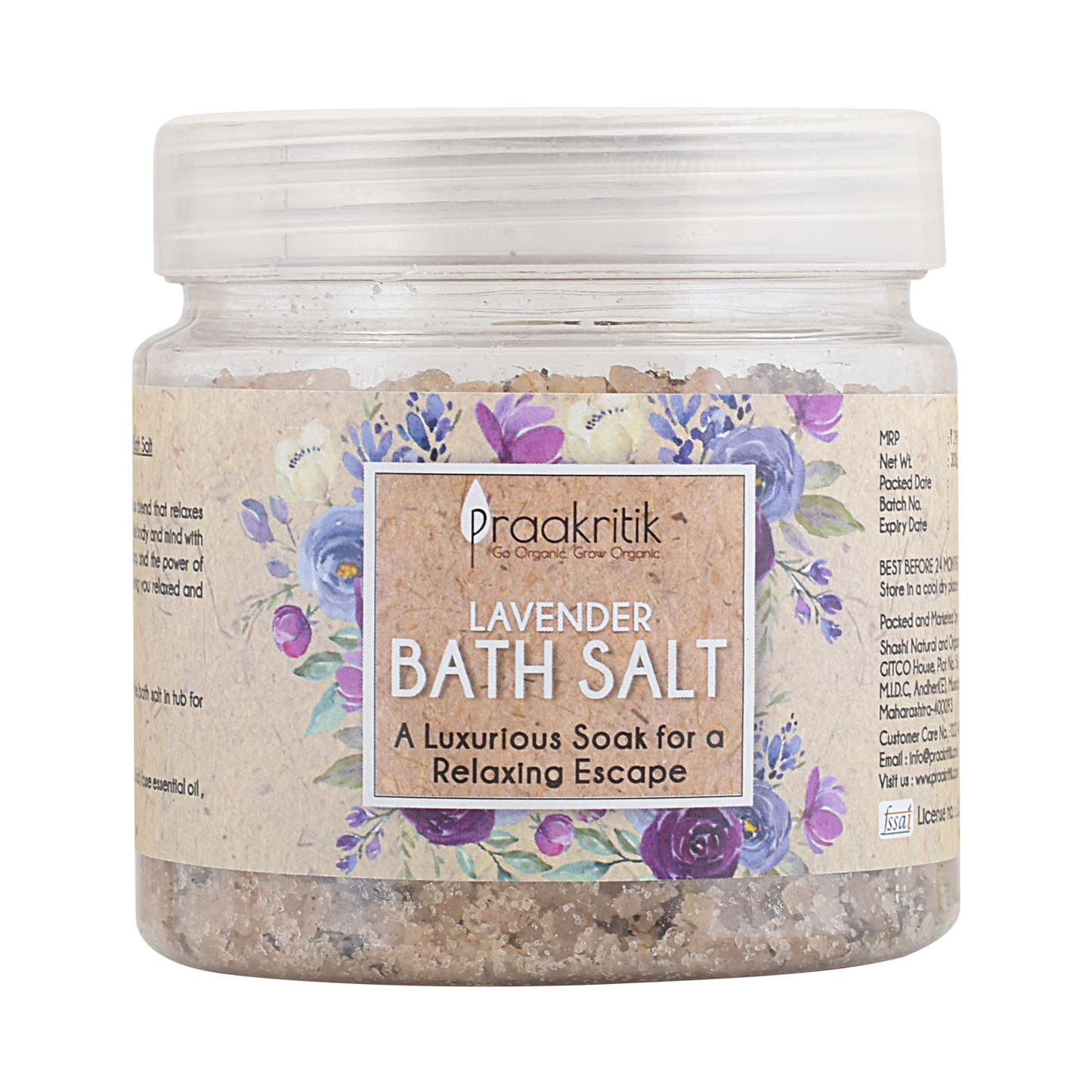 
                  
                    Praakritik Lavender Bath Salt 300 G
                  
                