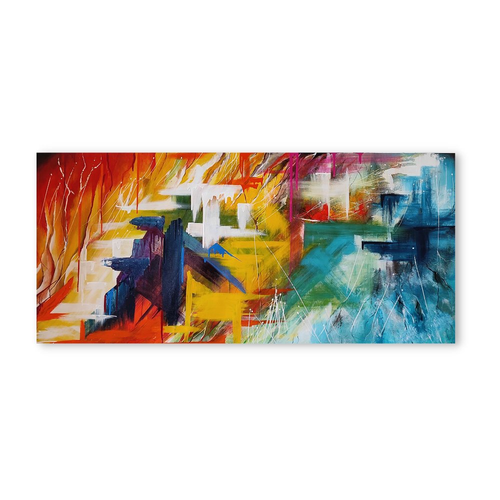 
                  
                    'Life is Full of Colours' Abstract Painting - Kreate- Painting
                  
                