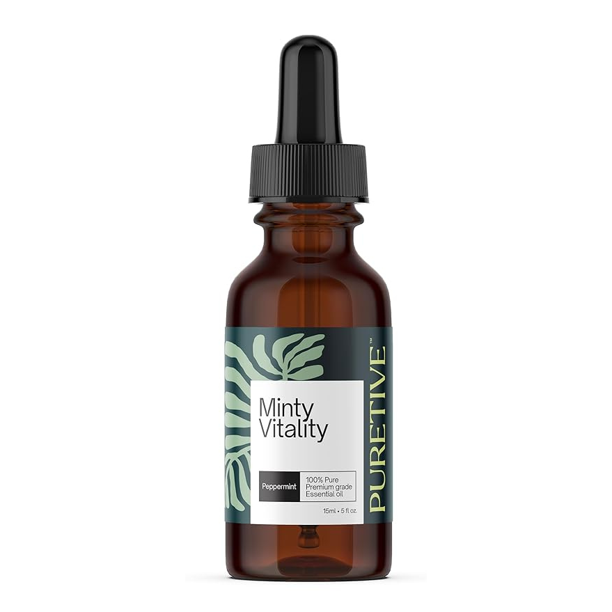 
                  
                    Puretive Botanics Mindful Refresh | Peppermint Essential Oil For Skin & Hair Care, Scalp, Aromatherapy |100% Pure & Natural Therapeutic Grade, Undiluted | 15ml Visit the Puretive Store
                  
                