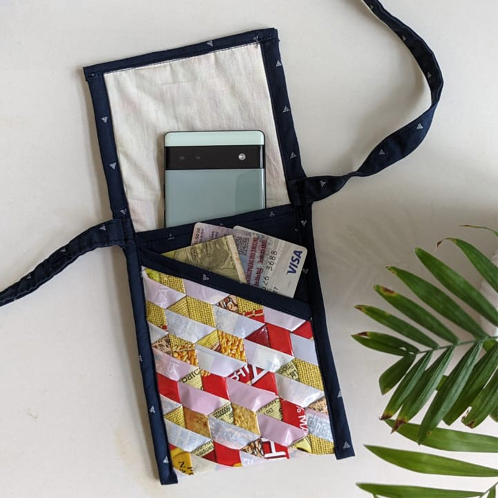 DIY Cellphone Holder Sling Bag Combo Free Sewing Pattern + Video | Fabric  Art DIY