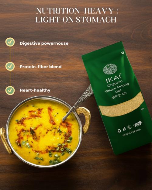 
                  
                    Organic Yellow Moong Dal | Yellow Gram | Gluten Free | Organic Pulses | 500g
                  
                