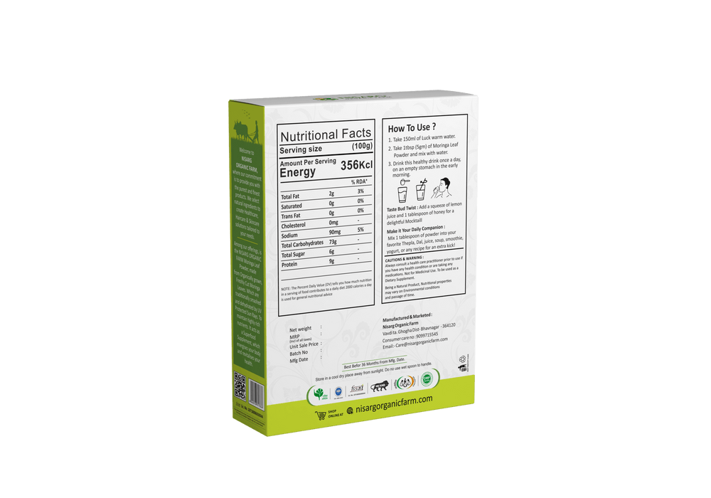 
                  
                    Nisarg Organic Moringa Leaf Powder
                  
                