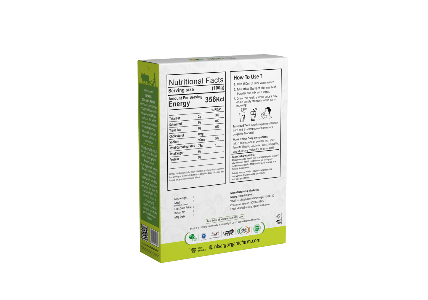 
                  
                    Nisarg Organic Moringa Leaf Powder
                  
                