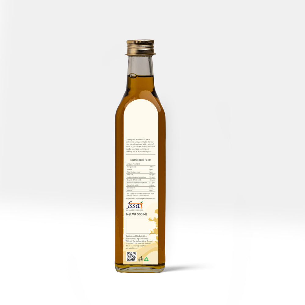 
                  
                    Ecotyl Organic Cold-Pressed Mustard Oil (500ml)
                  
                