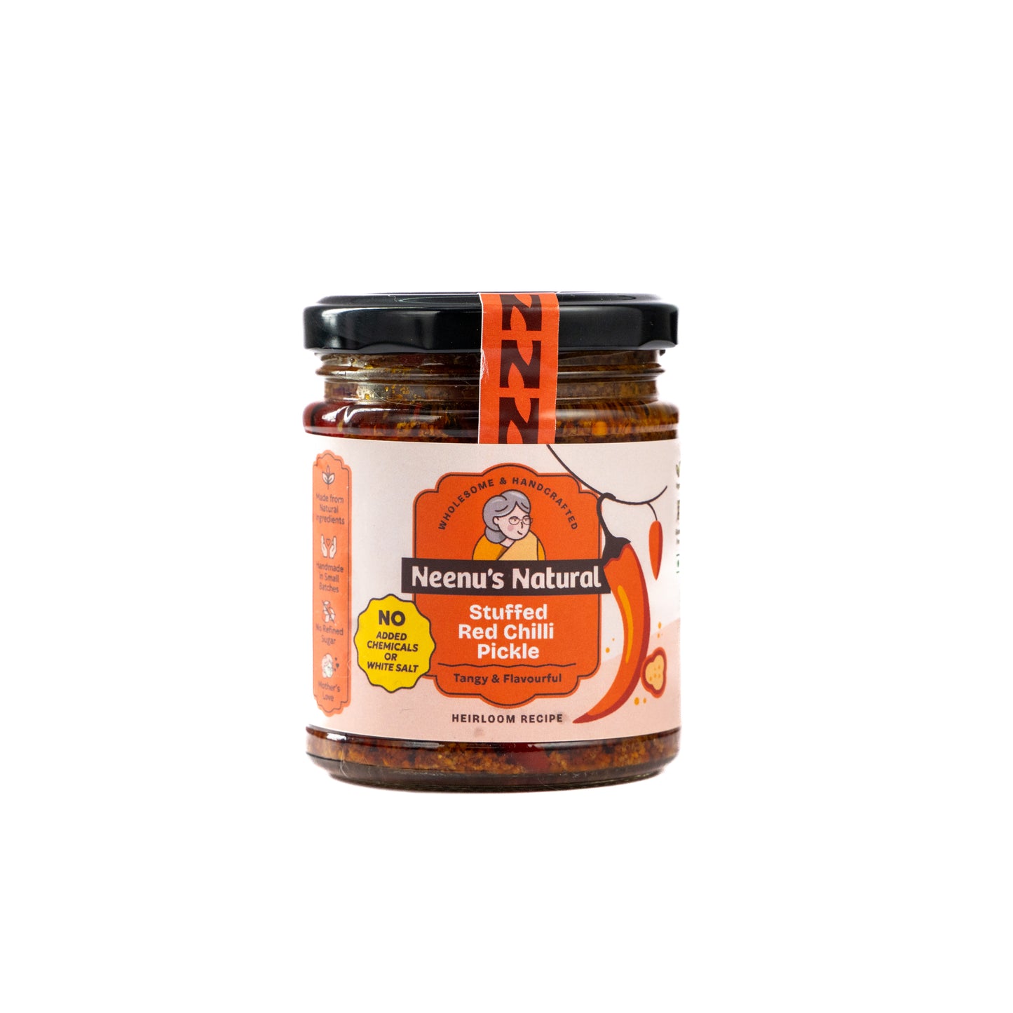 
                  
                    Stuffed Red chilli pickle
                  
                