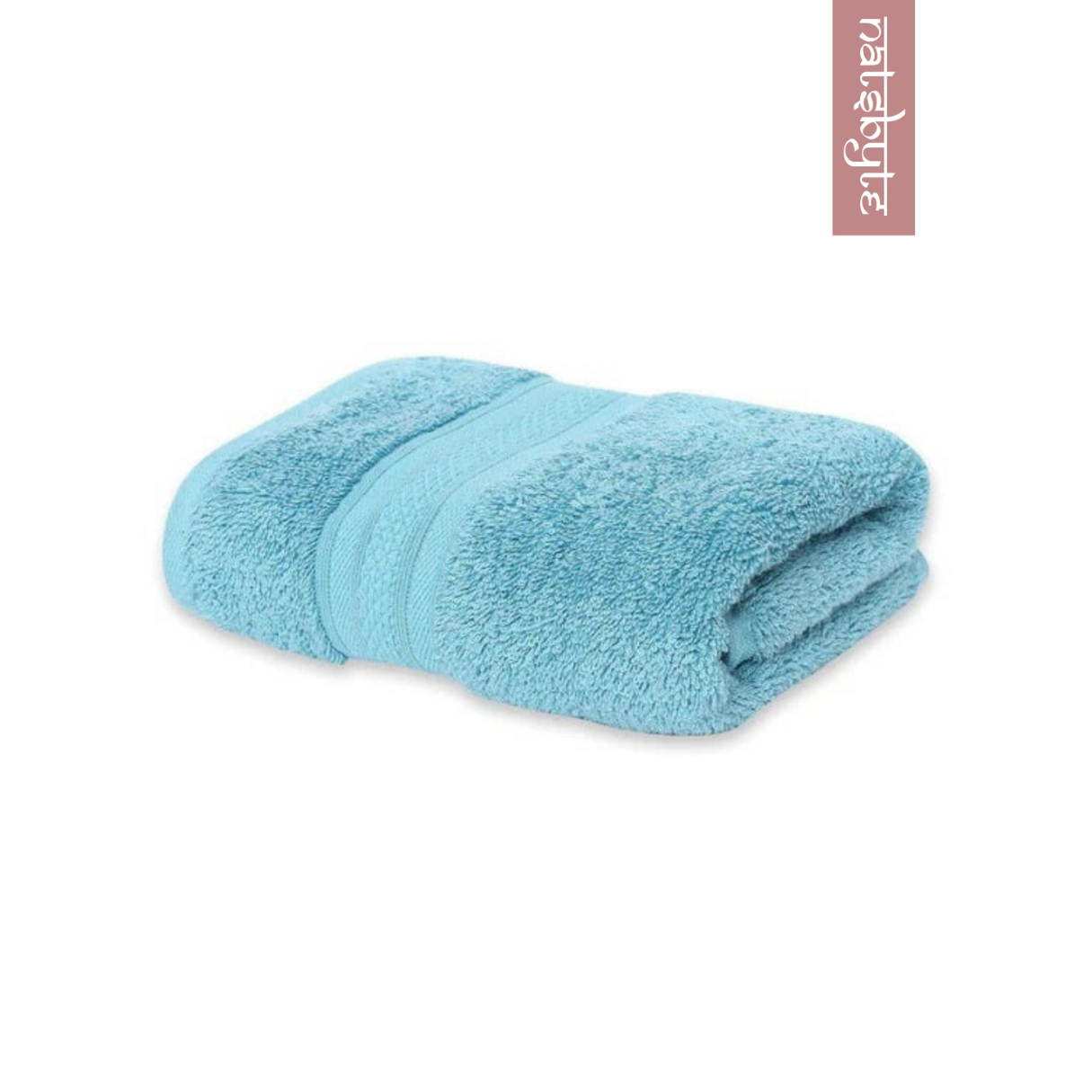 
                  
                    Natsbyte Bamboo Fiber Face Towel - Turquoise (Pack of 2)-30 x 30 cm Each
                  
                