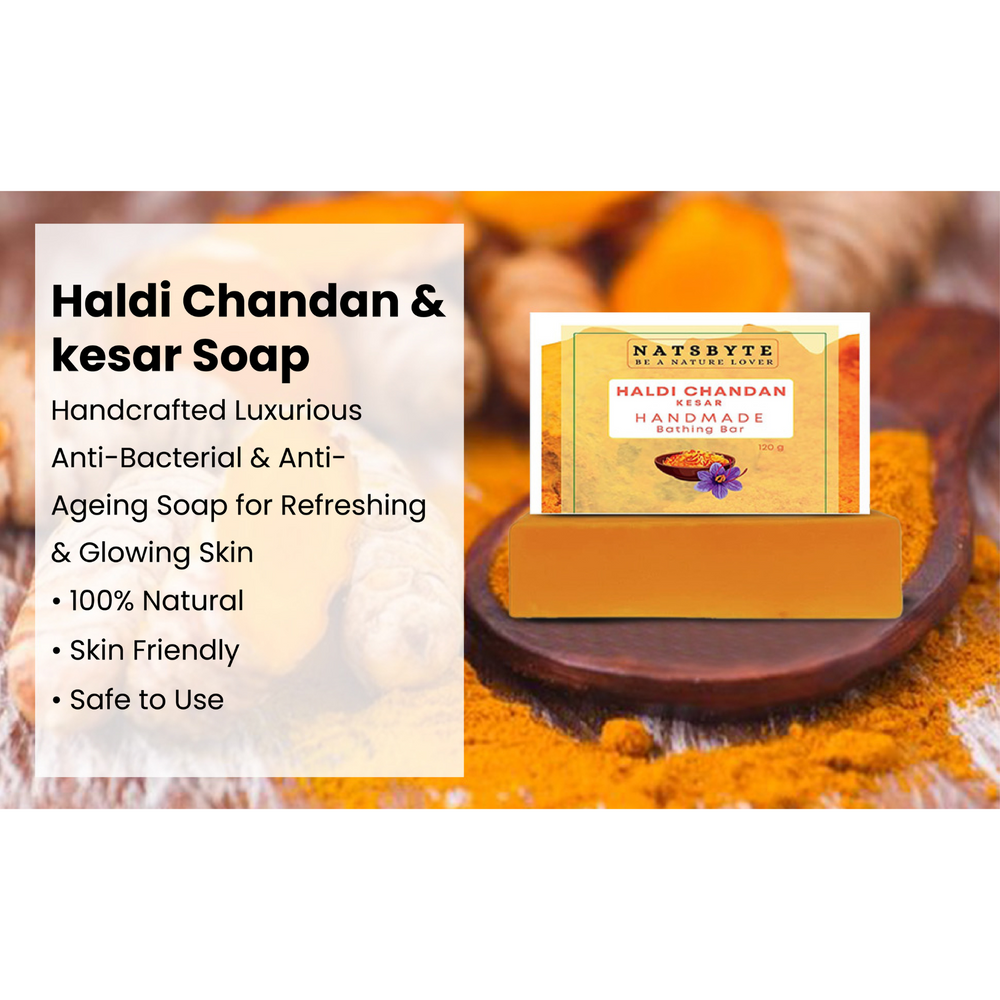 
                  
                    Natsbyte Haldi Chandan Handmade Soap
                  
                