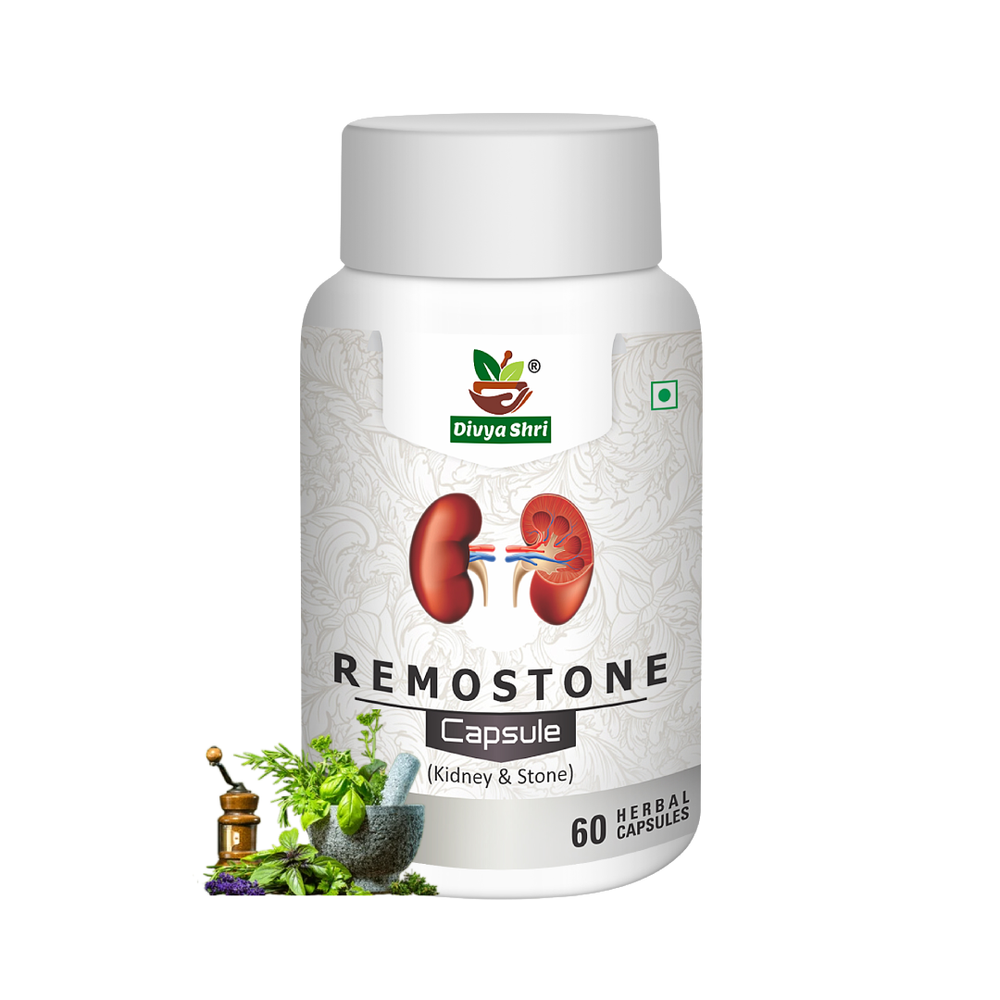Divya Shri Remostone Capsules Ayurvedic Kidney Stone Dissolver and Urinary Problem