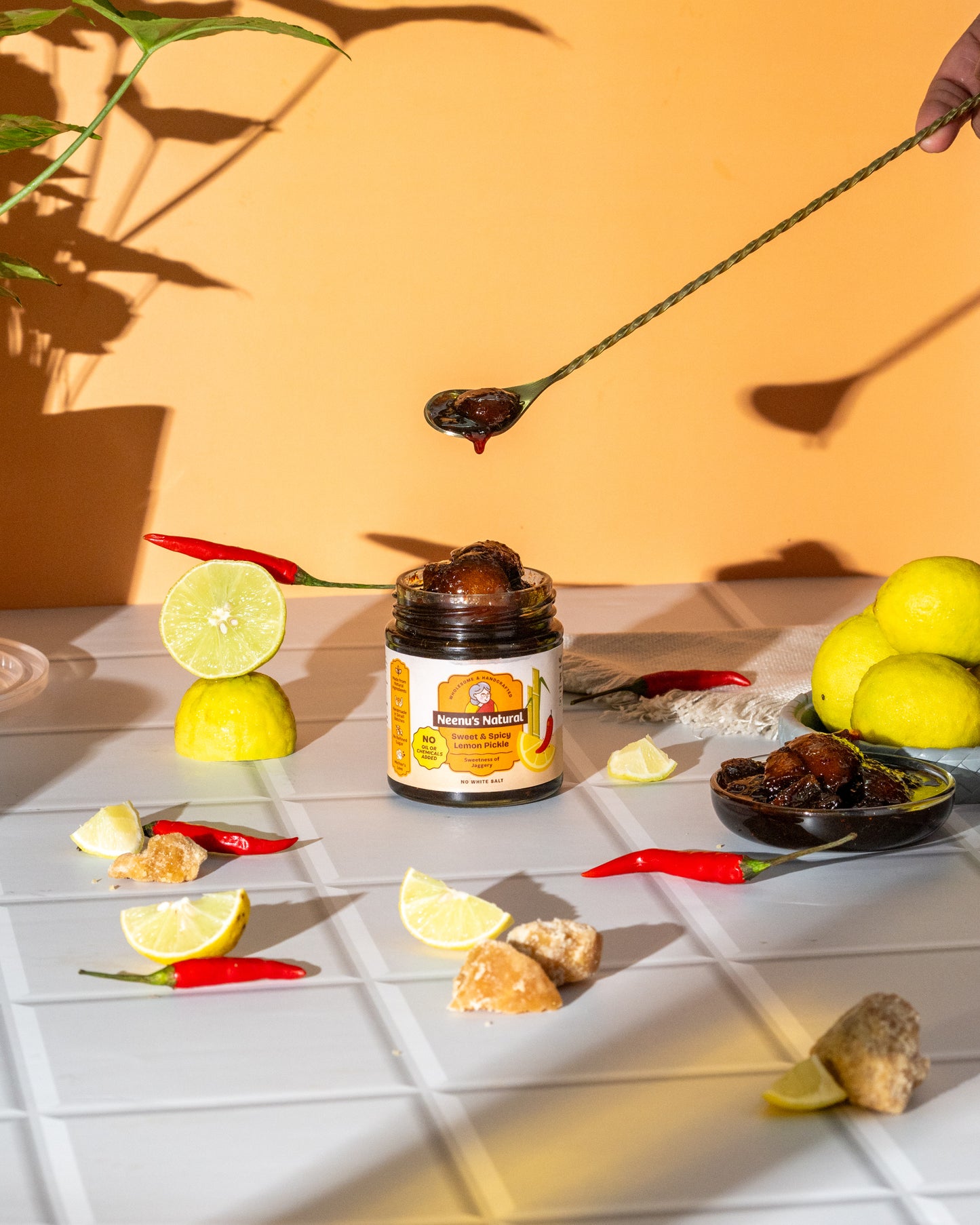 
                  
                    Sweet and spicy lemon pickle
                  
                