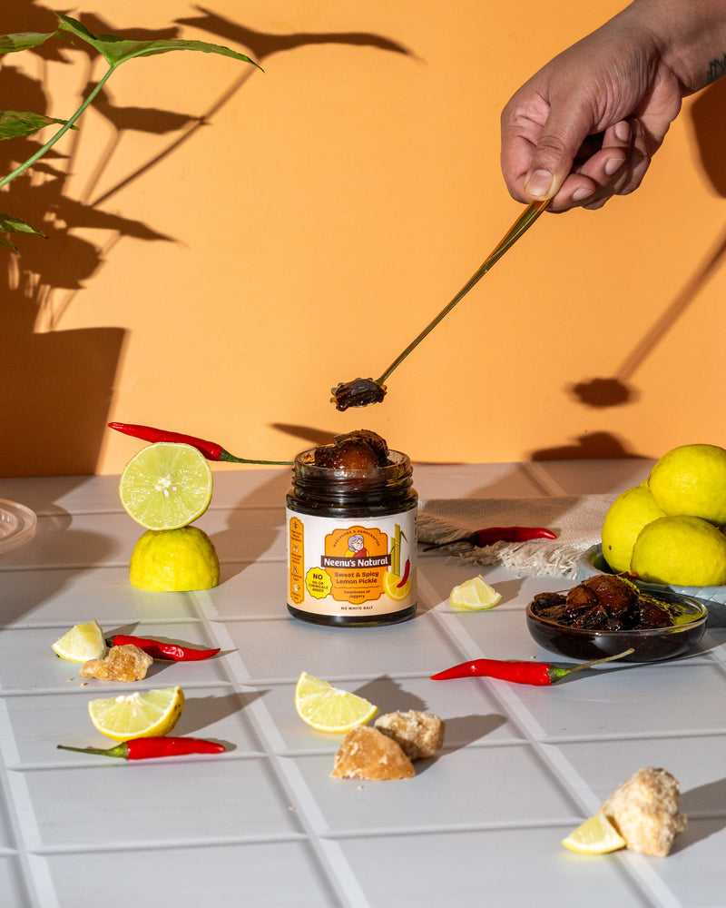 
                  
                    Sweet and spicy lemon pickle
                  
                