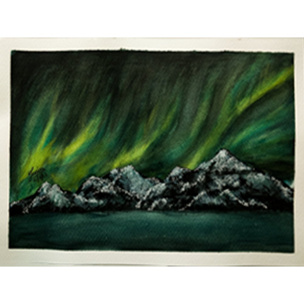 
                  
                    'Northern Lights' - Watercolor Painting - Kreate- Painting
                  
                